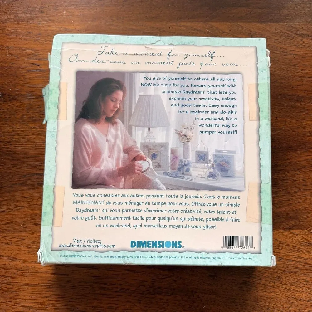 Dimensions Daydreams Cross Stitch Embroidery Kits Lot of 3 Under Glass Unused